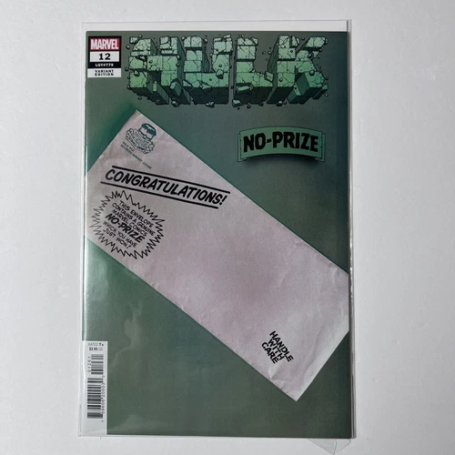 Hulk #12 1st Print Titan Appearance No Prize Variant Cover Marvel Comic 2023