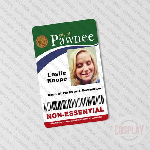 Pawnee Parks & Freizeitausweis Abzeichen | Burt Macklin | Ann Perkins | Andy Dwyer - Bild 4 von 17