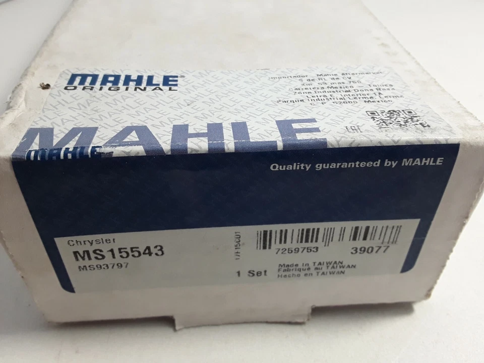 Conjunto de junta coletor de escape Mahle MS15543 para Chrysler, Dodge, Mitsubishi, Plymouth - Imagem 3 de 3
