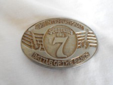 1981 Seagram's 7 Whiskey International Battle of the Bands Buckle Vintage