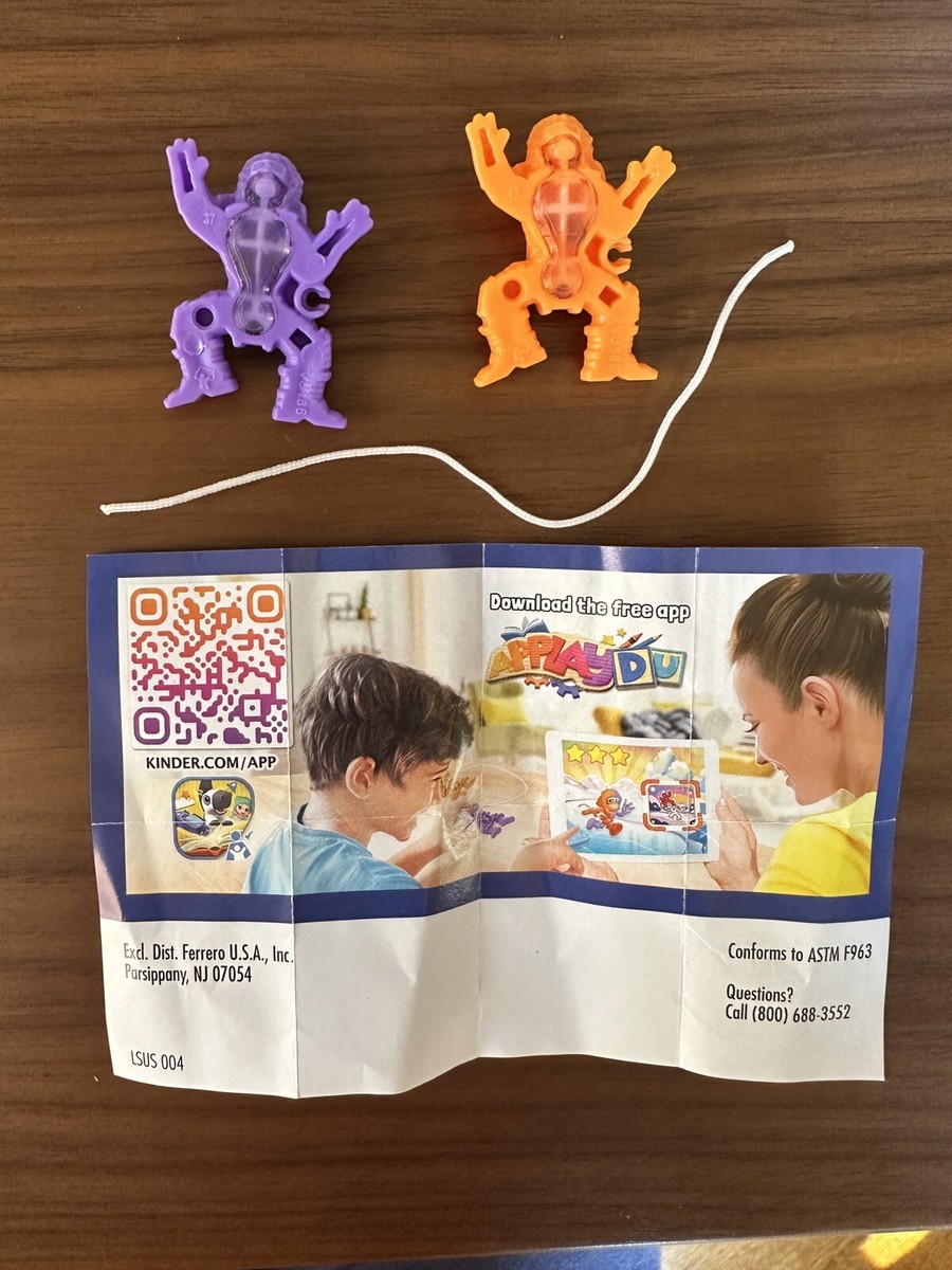 Kinder Surprise Action Toy Climbing Orange & Purple | eBay