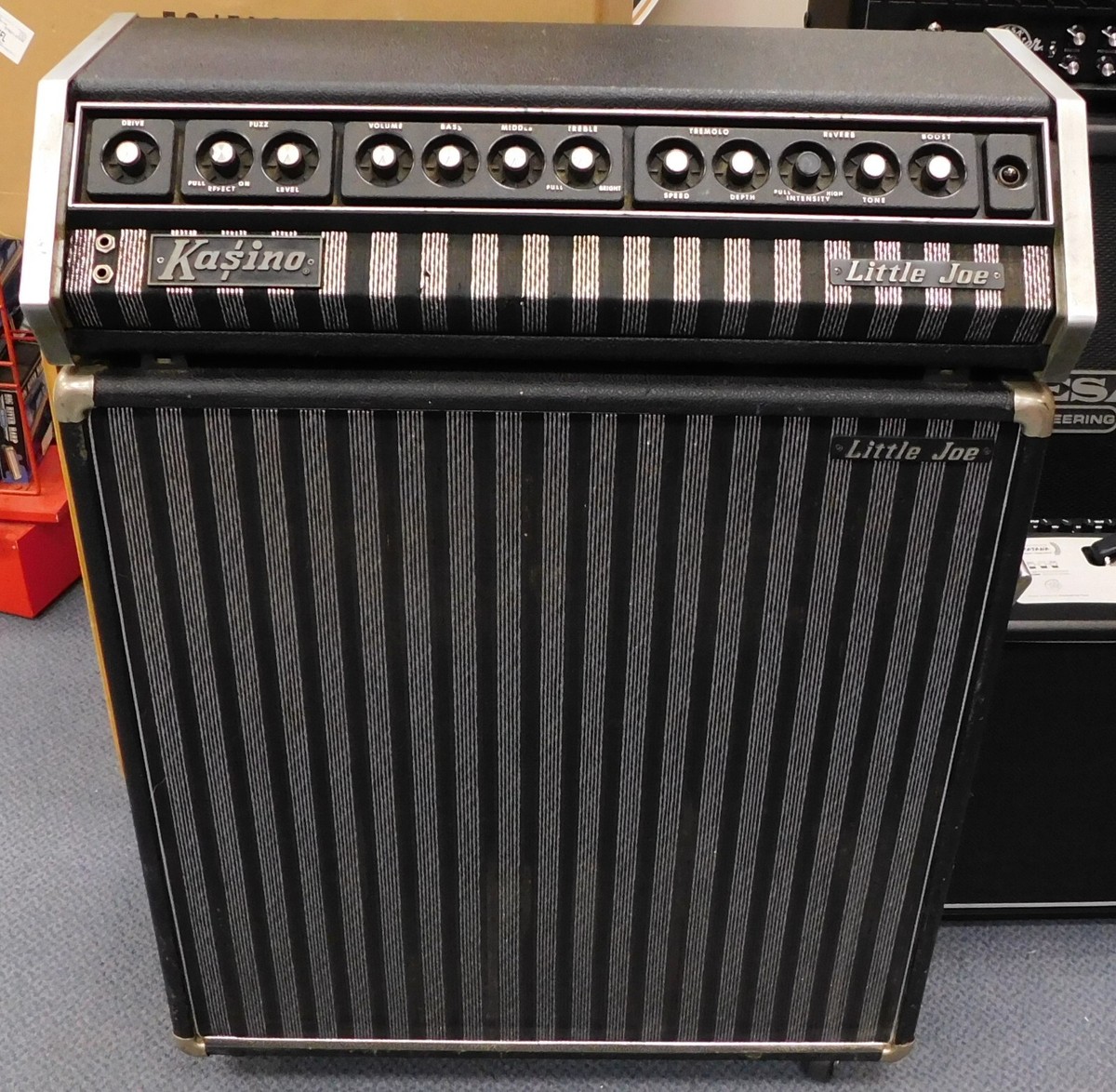 Vintage 70's Kasino Little Joe Guitar Amp Head & 4x12 Half Stack