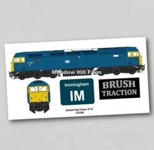 British Rail Class 47 Fridge Magnet 47299 Immingham BR Blue Diesel Locomotive