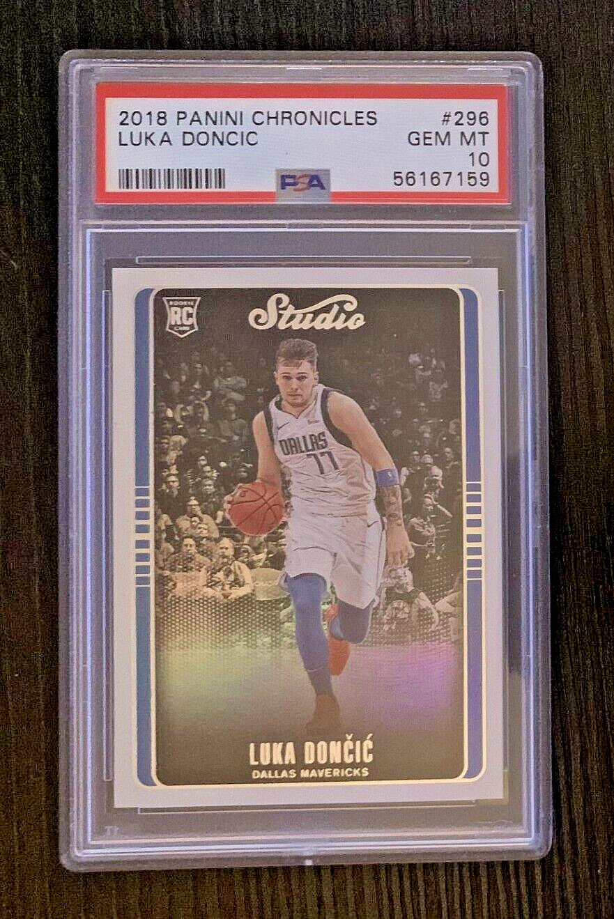2018 Luka Doncic Panini Chronicles Studio #296 Rookie RC PSA 10 🔥🔥🔥