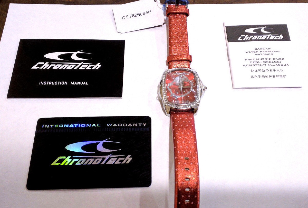 Hello Kitty Sanrio Ladies Women Girls Watch Red Dial Leather Band