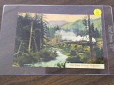 FBZ Train or Station Postcard Railroad RR COW CREEK CANYON OREGON