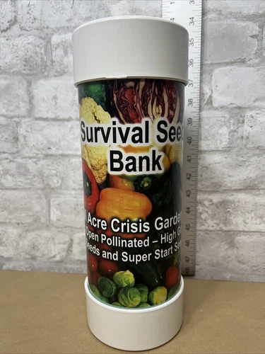 Survival Heirloom Seed Bank Full Acre Crisis Garden Open Pollinated Emergency