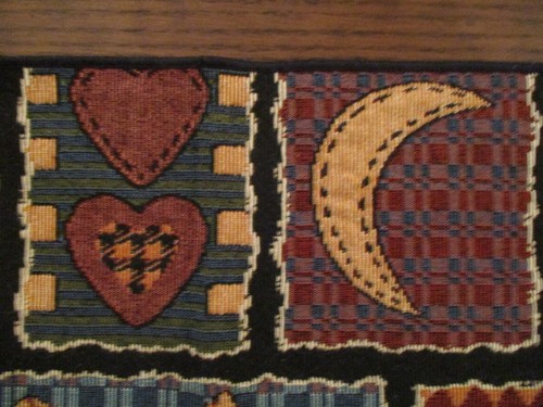 Christmas Tapestry Table Runner 36"x13" Animals Bears Moose Penguins Tree Hearts - Picture 14 of 14