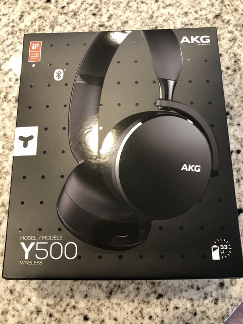 2018 AKG Y500 Wireless Bluetooth Headphone Multipoint/aac Black  Akgy500btblk for sale online | eBay