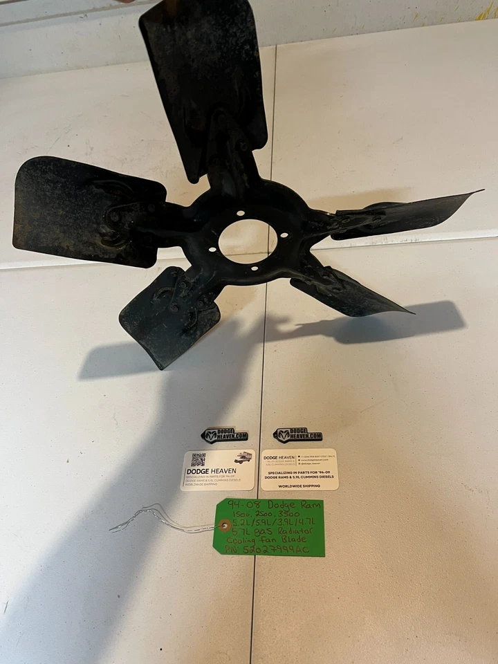 OEM 1994-2008 Dodge Ram 1500-3500 5.2 5.9 3.9 4.7 5.7L Gas Engine Cool Fan Blade - Image 4 of 4
