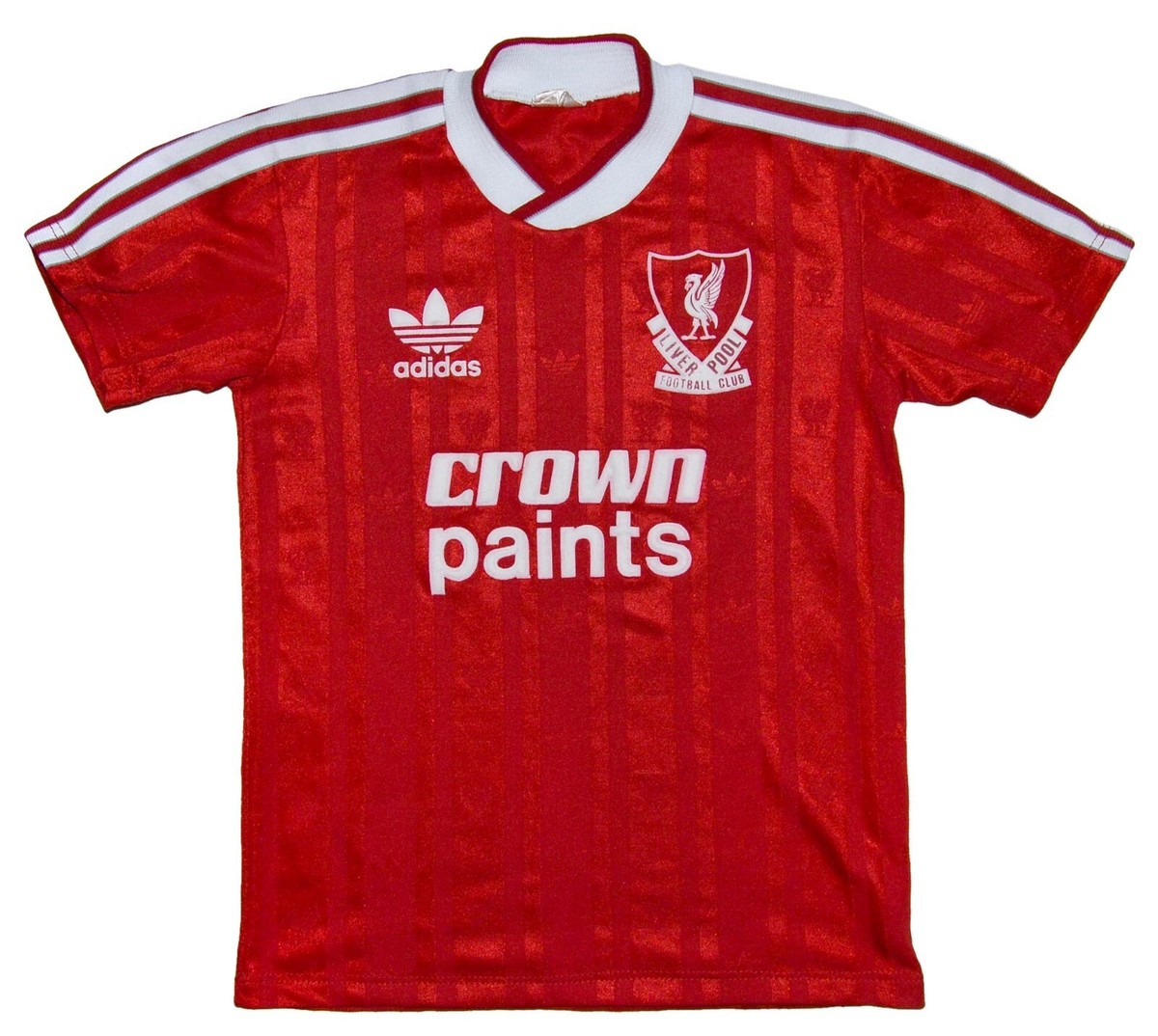 LIVERPOOL 1987/1988 HOME FOOTBALL SHIRT ADIDAS YL BOYS