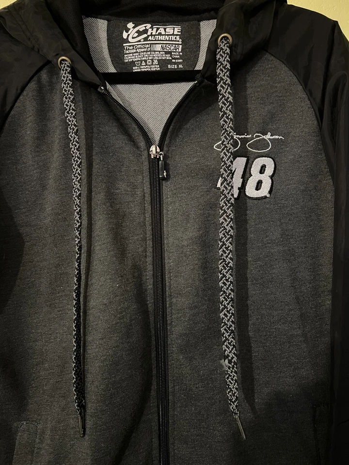 Chaqueta con Capucha Chase Auténtica Jimmie Johnson #48 Nascar Cremallera Completa Foto 2 de 4