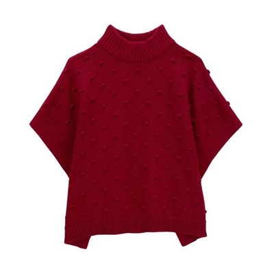 Carter s Kids Cotton Red Poncho/Cape (Size 4/4A)