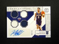 2019-20 Chronicles Cornerstones Nickeil Alexander-Walker RC Quad Patch Auto /99