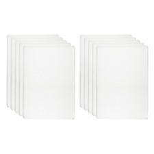 10pcs Metal Business Card 2.6x1.8x0.02" Oxidation Laser Engrave Adhesive Silver