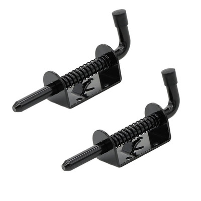 5 Inch Spring Loaded Latch Bolt, Heavy Duty Spring Loaded Latch Pin Door Lock,1/