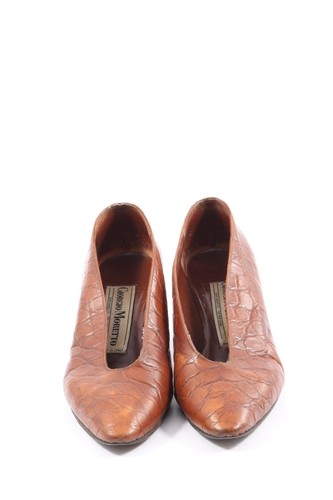 GIORGIO MORETTO Zapatos sin cordones Mujeres Flats Talla EU 38.5 marrón elegante - Imagen 2 de 6