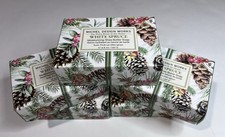 Michel Design Works White Spruce Bath Soap Bar Set/5 Shea Butter 4.5 oz Each Bar