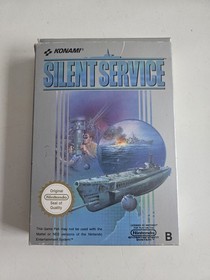 Nintendo NES Silent Service, OVP, Anleitung, Komplett