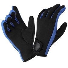 Neoprene 1.5mm Five Finger Dive Gloves Blue Large