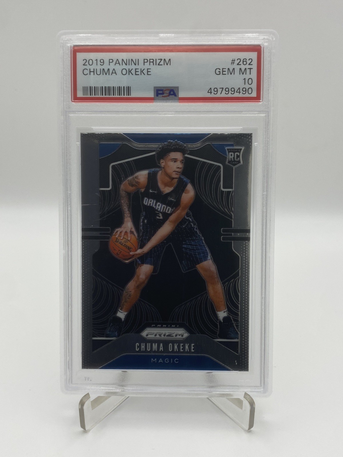 2019-20 Panini Prizm #262 Chuma Okeke Magic RC Rookie PSA 10 GEM MT