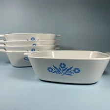 Vintage CorningWare Cornflower Blue Casserole Dishes P-41-B ~ 4 avail ~ no lids