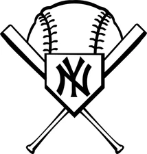 New York Yankees Vinyl Decal Stickers; Baseball, MLB, Sports