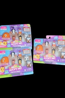 Adopt Me Perfect Pups Mini Figure Set Mystery Pet Multipack NEW SEALED Lot Of 3