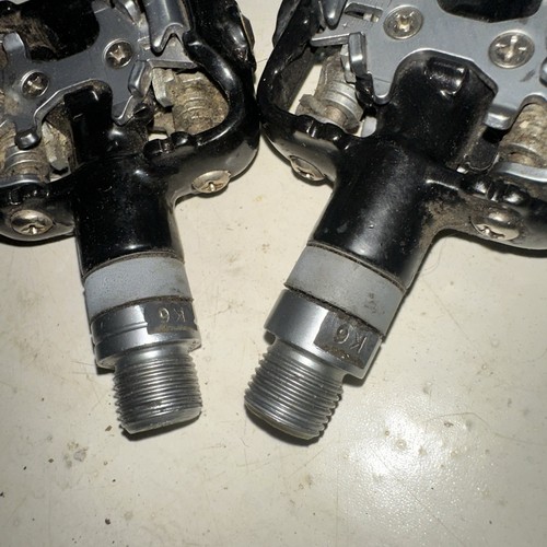 Dual Sided SPD Clipless Mountain Bike Pedals Cyclocross Gravel 2 Bolt 9/16"black - Picture 5 of 7