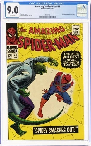 Amazing Spider-Man #45 CGC 9.0  3rd Appearance of the Lizard