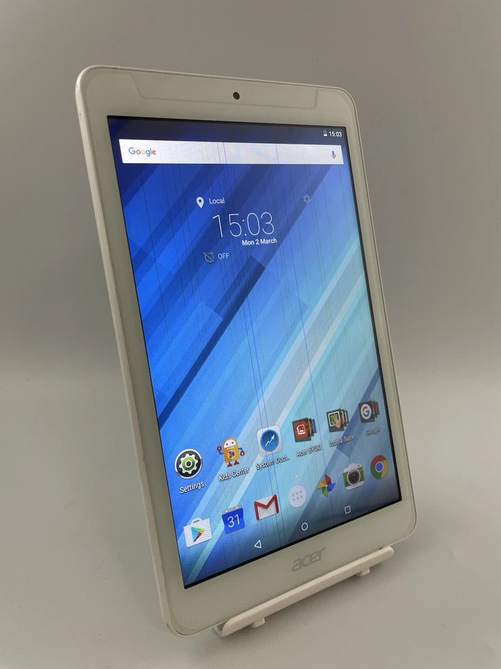 Acer Iconia One 8 B1-850 White 8" 16GB Wi-Fi 5MP Android Tablet Read Below #i02 - Image 3 of 4