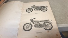 1977 YAMAHA RD250C RD400C Motorcycle Factory Parts Book 