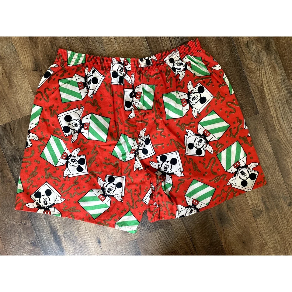 Boxers vintage Walt Disney Mickey Mouse 100 % algodón Foto 2 de 4