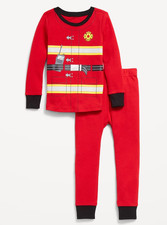 NEW Unisex Snug Fit Fireman Fire Fighter Costume Pajamas size 3T NWT Fire Chief