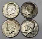Kennedy Half Dollar 1964 50C 90% Silver Circulated Philidelphia Lot of (4)