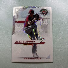 🔥2025 Panini Prospect Edition Alex Clemmey Red 1/25 Nationals Bookend 🔥