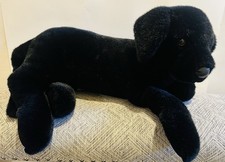 Vintage Douglas Cuddle Toys Black Labrador Retriever Plush 32" Long USA Made