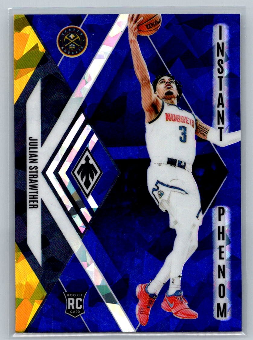2023-24 Panini Phoenix #6 Julian Strawther Instant Phenom Blue Ice