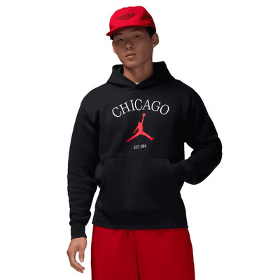 nike air jordan hoodie black and red