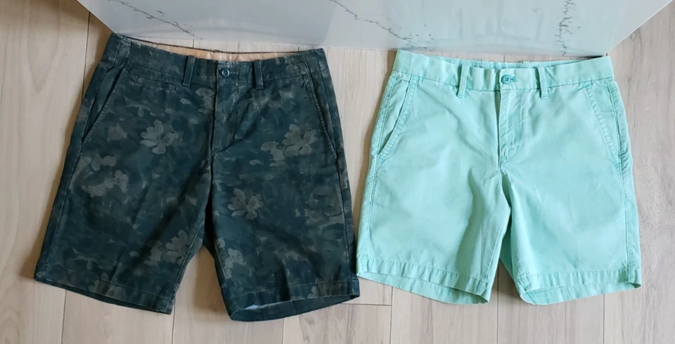 Lote de Pantalones Cortos GAP Hombres 5 piezas 30 Denim Chino Jogger Camuflaje Azul Costero Y2K Verano Foto 2 de 4