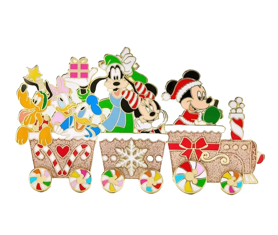 Эмалированная булавка Baublebar Disney Mickey & Friends Holiday Train - Изображение 2 из 4