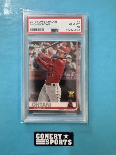 2019 Topps Chrome Shohei Ohtani Batting Card #1 PSA 10 GEM MINT