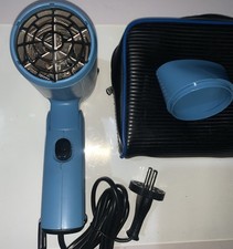 Vintage Braun Silencio 1250 Ultra Compact Folding Travel Hairdryer with Pouch