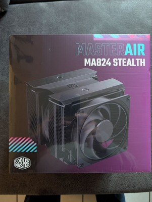Cooler Master MasterAir MA824 Stealth CPU-Kühler Dual-Tower Neu