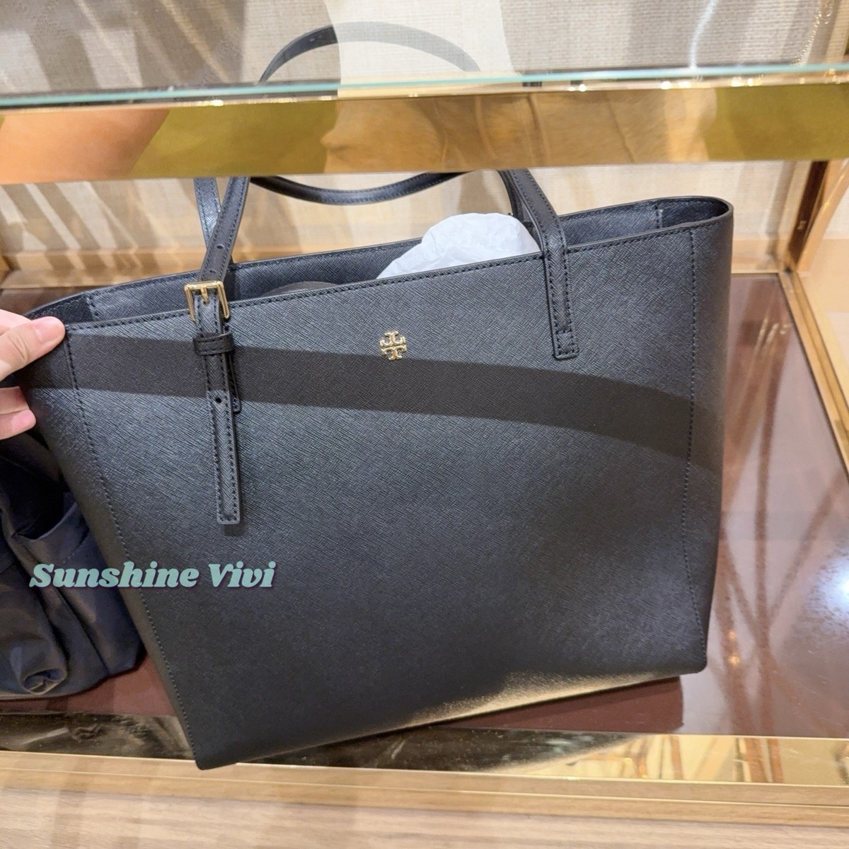 NWT Tory Burch Emerson Leather Tote 150178 Black | eBay NWT Tory Burch Emerson Leather Tote 150178 Black | eBay