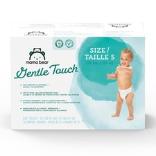Brand - Gentle Touch Diapers, Size 5, 132 Count (4 packs of 33) 0.40 per diaper