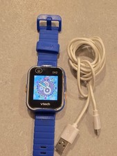 VTech DX2 Kids Blue KidiZoom Color Display Smartwatch With Camera - With Cable