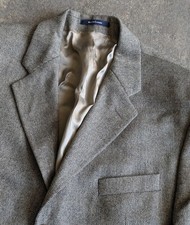 CHAPS RALPH LAUREN Vtg 90s Brown BLAZER SUIT COAT JACKET Men's 44R