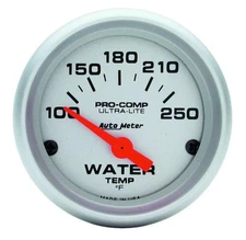 Auto Meter 4337 Ultra Lite Electric Water Temperature Gauge 100 -250 Degrees