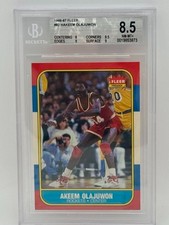 1986-87 Fleer - Hakeem Olajuwon #82 (ROOKIE CARD) BGS 8.5. rookie card picture